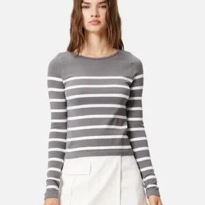 Gray Stripe Tee