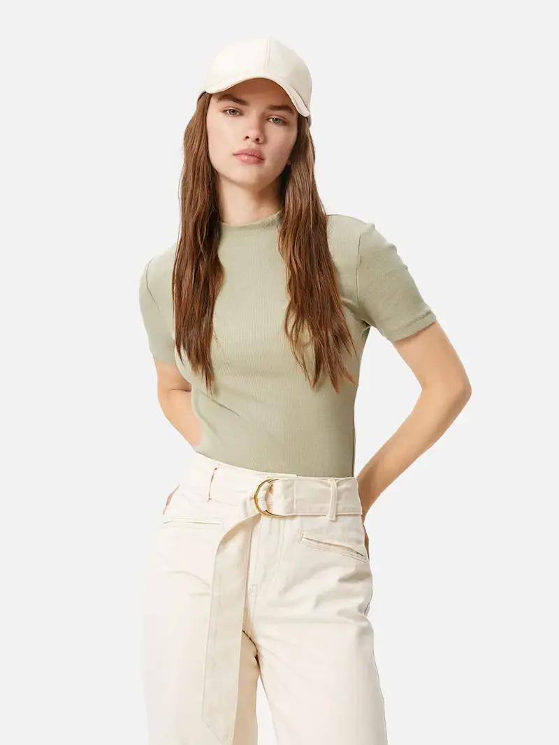 White Basic Tee - Image 5