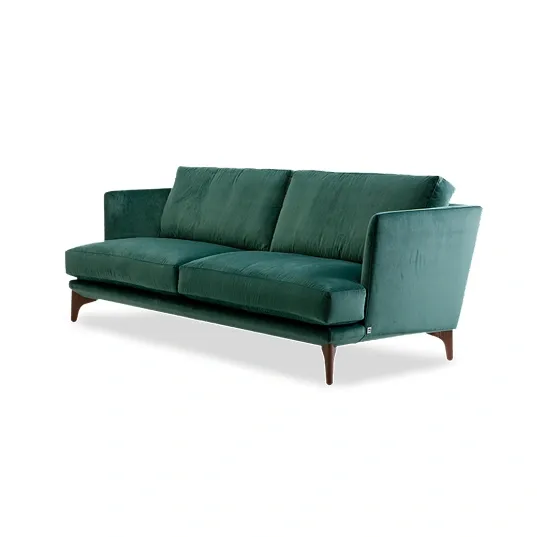 Deep Emerald Velvet Couch