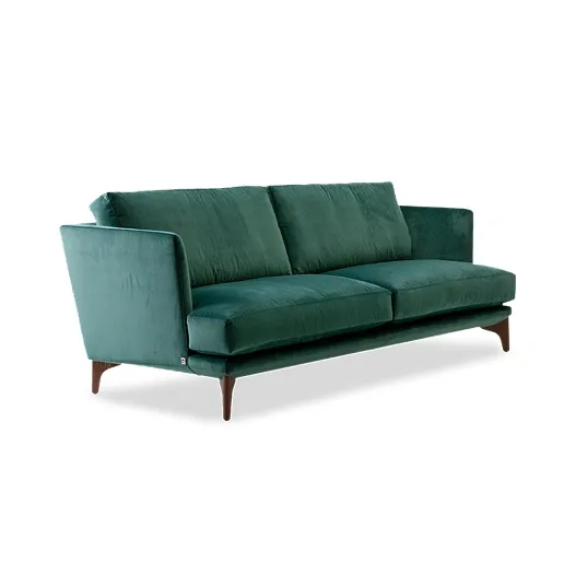 Deep Emerald Velvet Couch