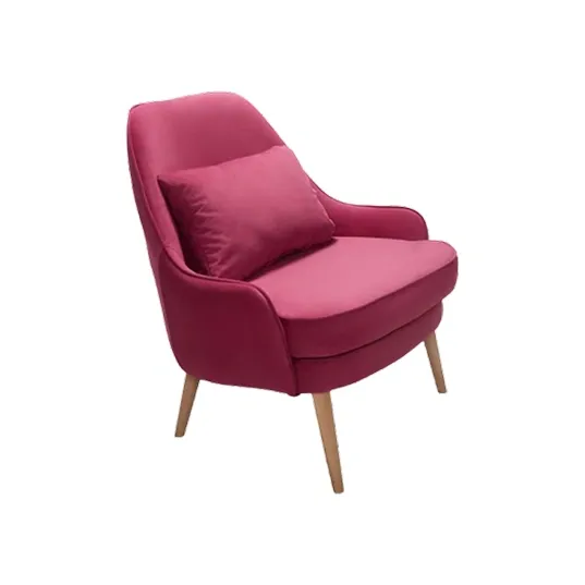CuddleArm Velvet Accent Chair