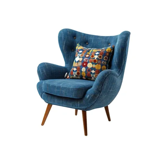 CuddleArm Velvet Accent Chair