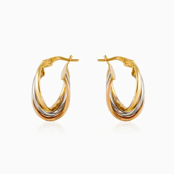 Oval Link Drop Earrings